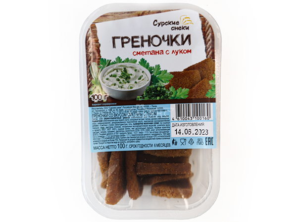 Сурские гренки Сметана с луком (100 гр) в Белгороде