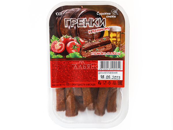 Сурские гренки Томат спайси (100 гр) в Белгороде