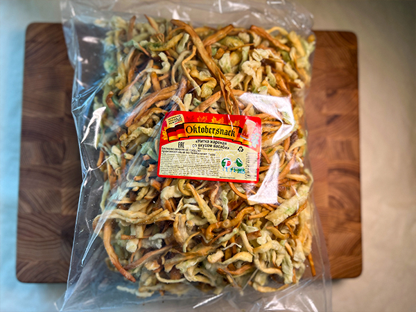 Нитка ЖАРЕНАЯ "Васаби" Oktobersnack 1 кг (сырный продукт) в Белгороде
