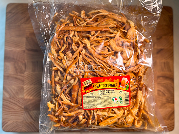 Нитка ЖАРЕНАЯ "Краб" Oktobtersnak 1 кг (сырный продукт) в Белгороде