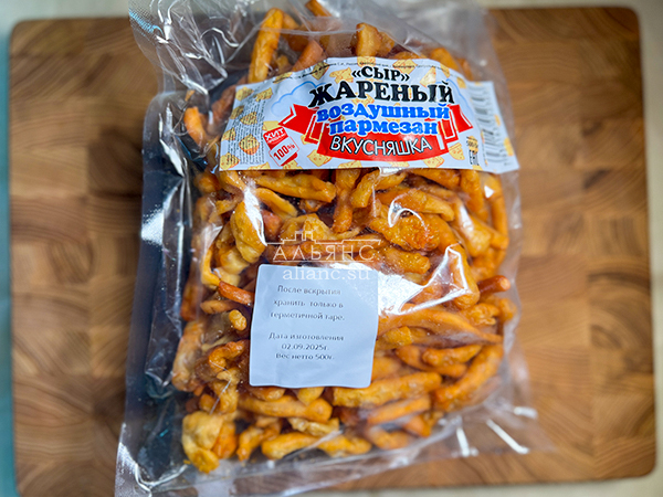 Жареный сыр "ВКУСНЯШКА" со вкусом пармезан (500 гр) в Белгороде