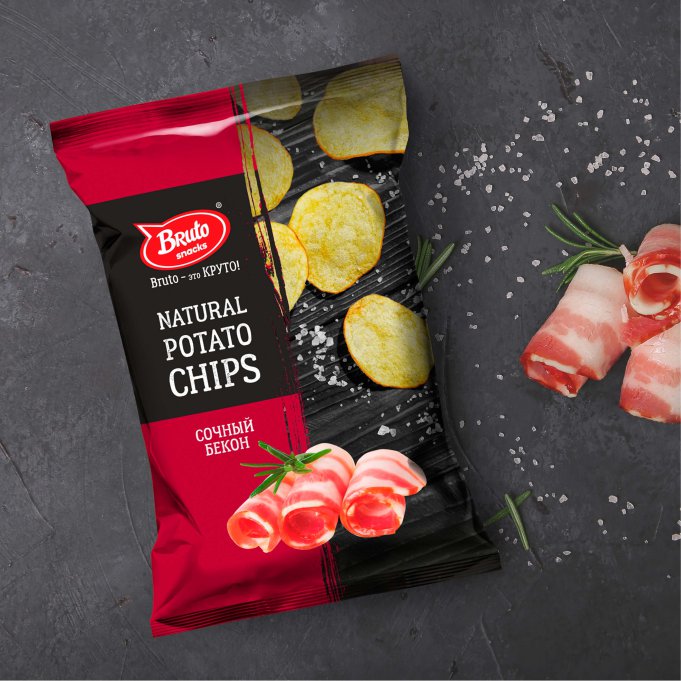 Картофель «Бруто» со вкусом бекона 130 гр. в Белгороде